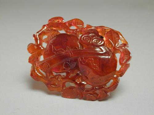 Amber Carving of Peaches