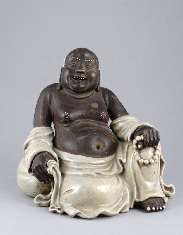 Statue of Budai in Shiwan Ware