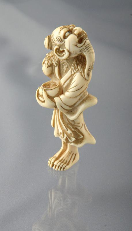 Netsuke: Standing Figure of a Sennin