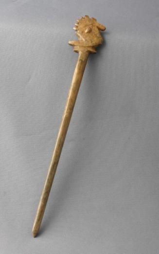 Bone Hairpin with Bird-head Finial