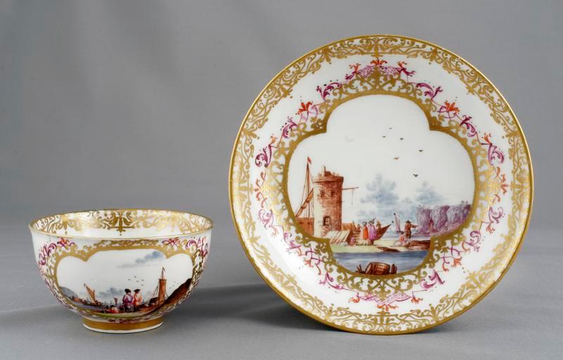 Meissen Tea Bowl & Saucer