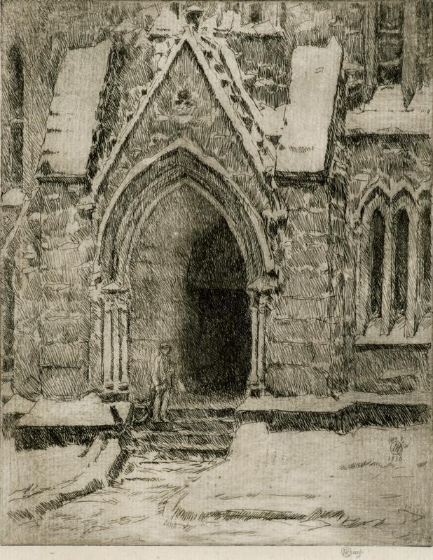 Church Doorway in the Snow