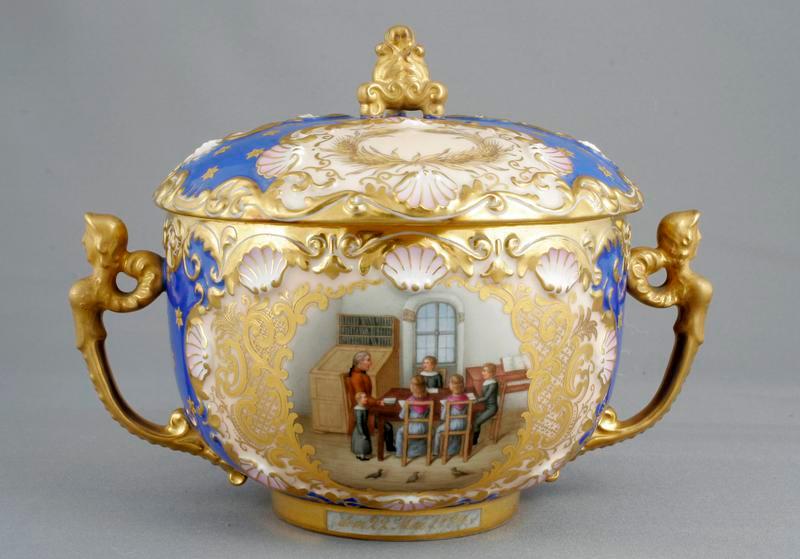 Beidermeier Style Bowl & Cover