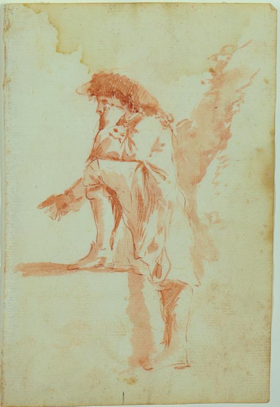 Untitled: (man contemplating)