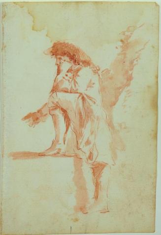 Untitled: (man contemplating)