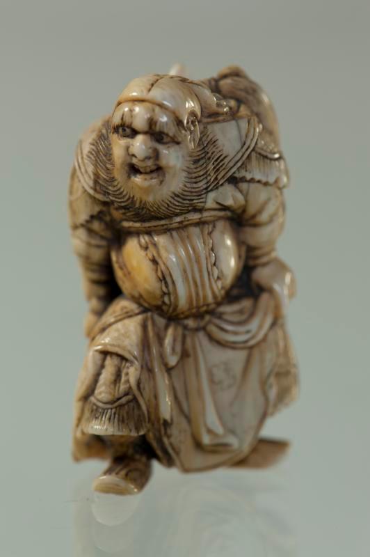 Netsuke of Shoki with a Sword