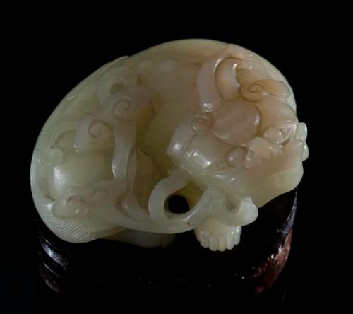 White Jade Carving of Qilin