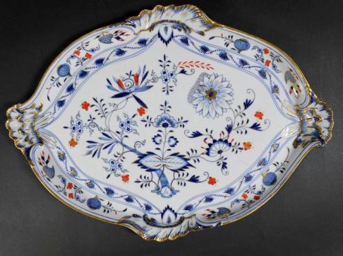 Meissen Dish with Onion Pattern