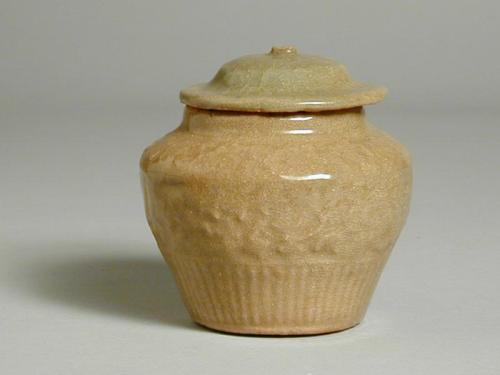 Lidded Jar with Impressed Decoration