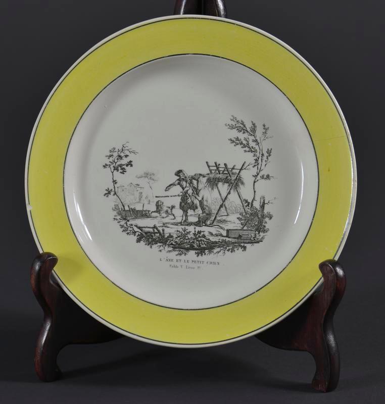 Creil Creamware plate