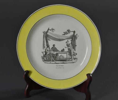 Creil Creamware Dinner Plate