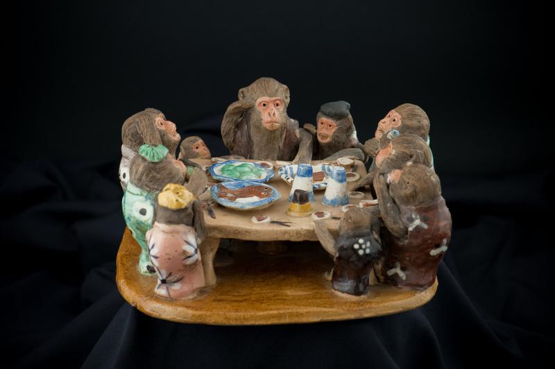 Monkeys at a Table