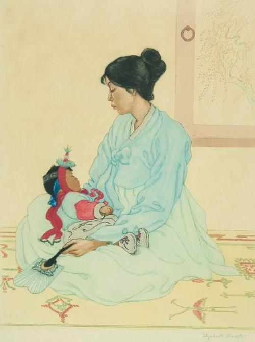 Korean Mother and Child