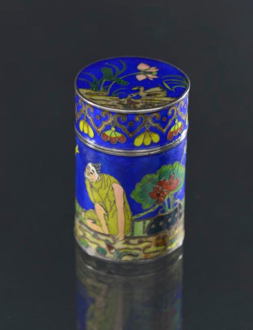 Cloisonne Opium Box