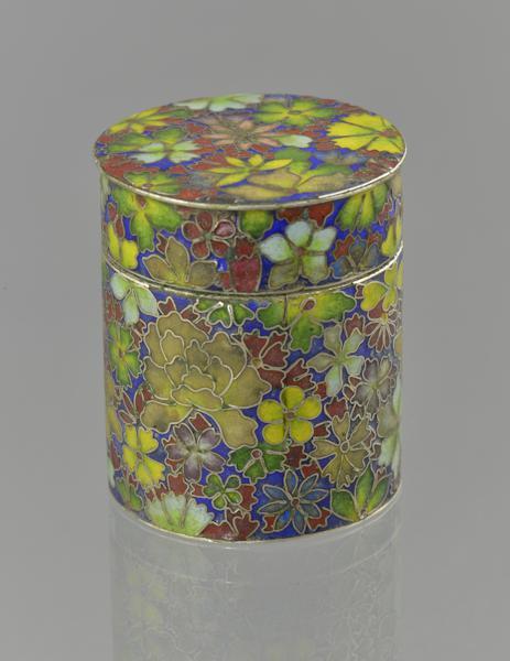 One of a Pair of Cloisonné Opium Boxes