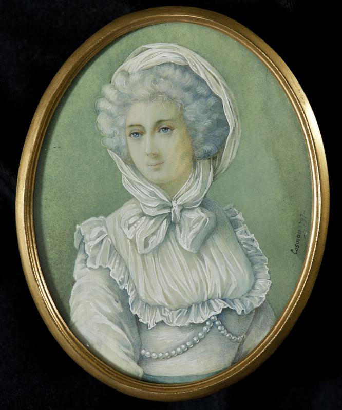 Portrait of a Woman in a White Dress