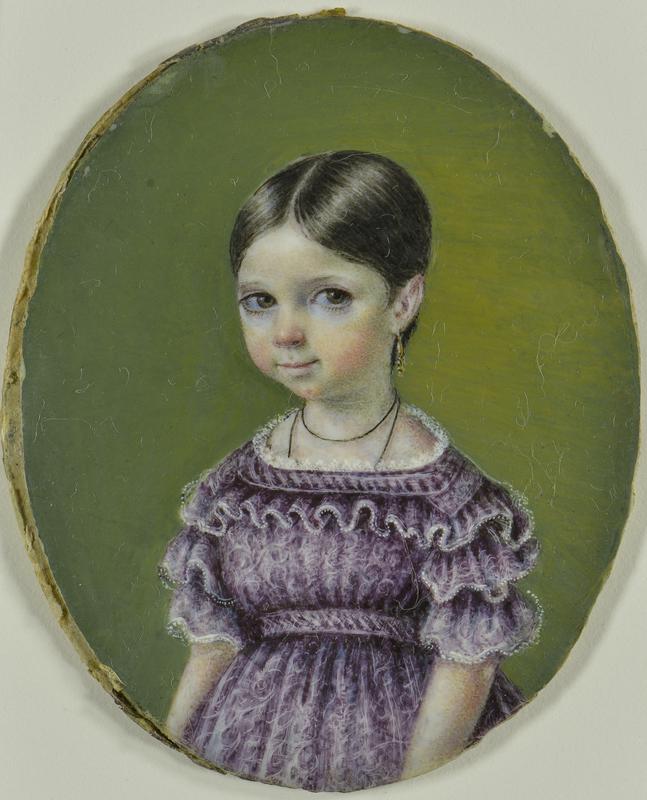 Portrait Miniature of a Young Girl