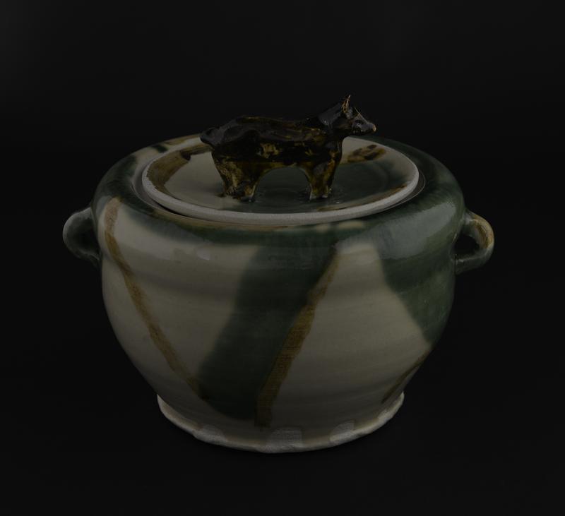 Untitled (Lidded bear pot)