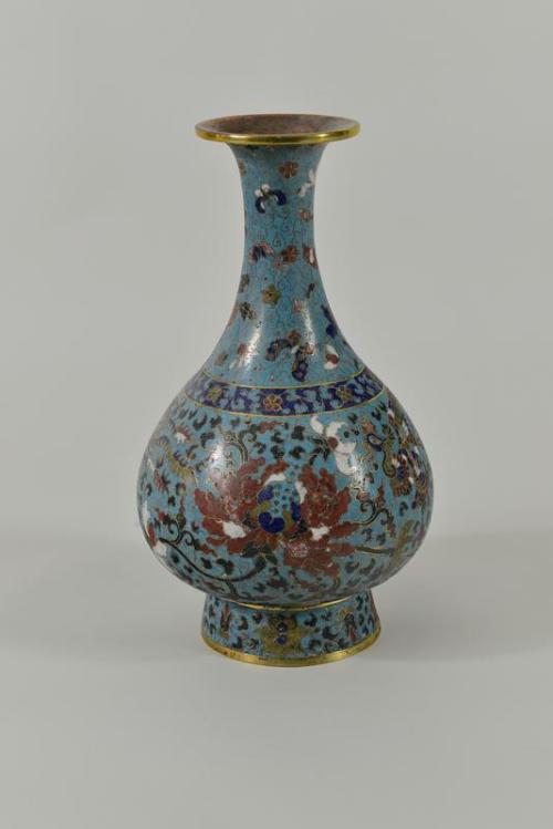 Narrow Neck Cloisonne Vase