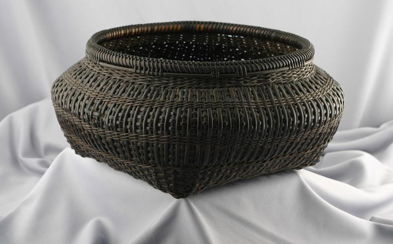 Black Bamboo Basket