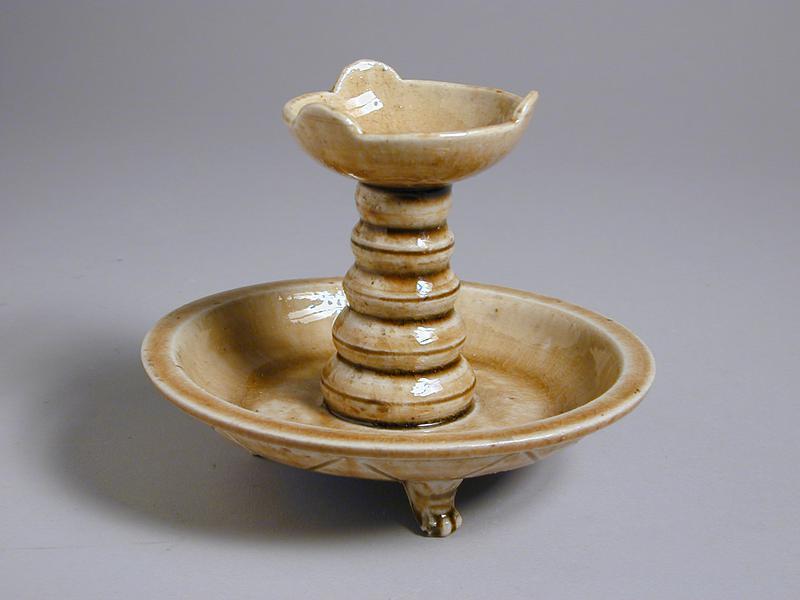 Stoneware candle holder