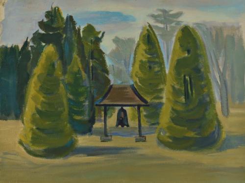 untitled (landscape with sheltered bell)