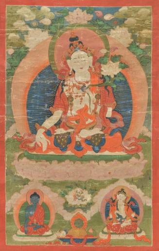 White Tara with Aksobya & Vajrapani Tantric