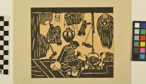 untitled (folk print of farmer’s wife)