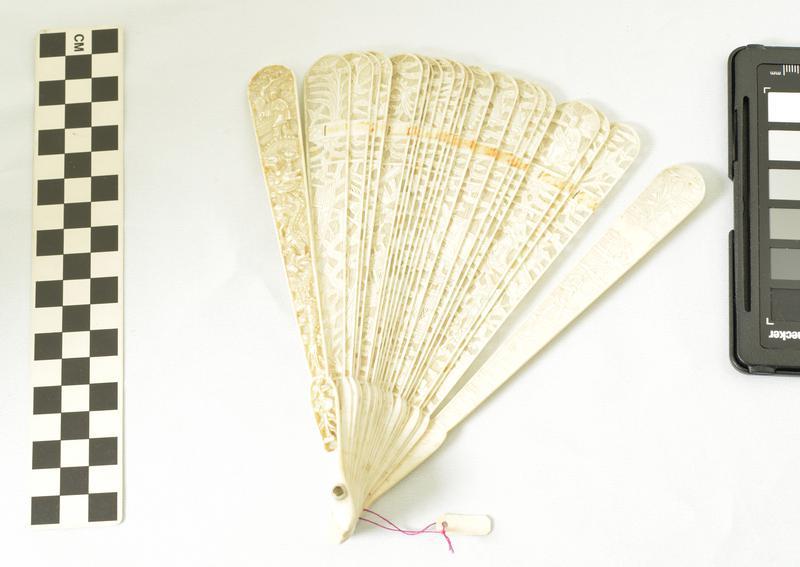 Pierced Ivory Fan