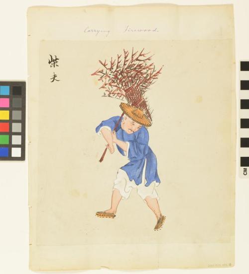 Carrying Firewood (Side A)
Criminals Wearind(sic) Wooden Collar (Side B)