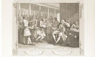 The Industrious 'Prentice Alderman of London, the Idle one brought before him & Impeach'd by his Accomplice