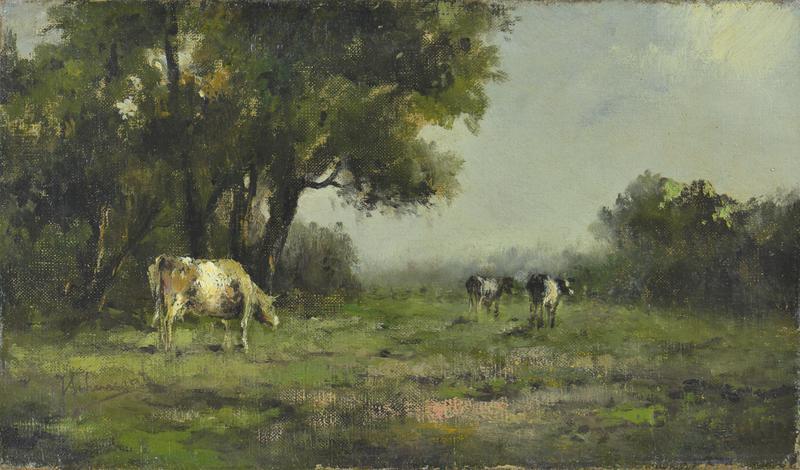 Untitled (Pastoral Scene with Cattle)