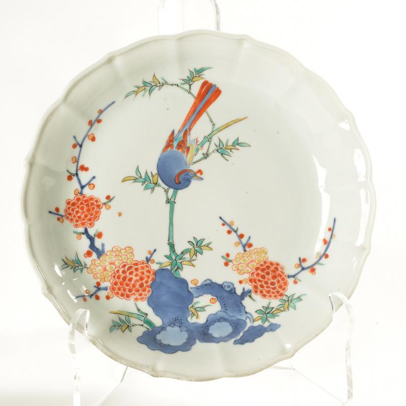 Plate with Bird on Bamboo Stalk Motif