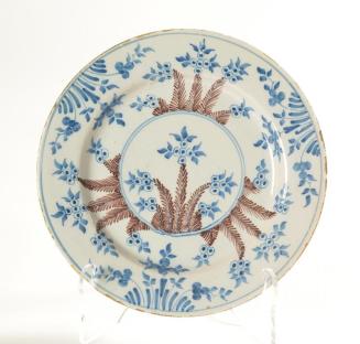 Plate with Fern and Floral Motif