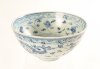 Ming Dynasty Bowl with Fish and Lotus Scrolls