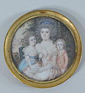 Miniature Portrait of a Woman and her Two Children