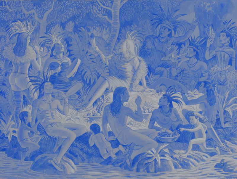 Watercolour Study for Constellation of Knowledge