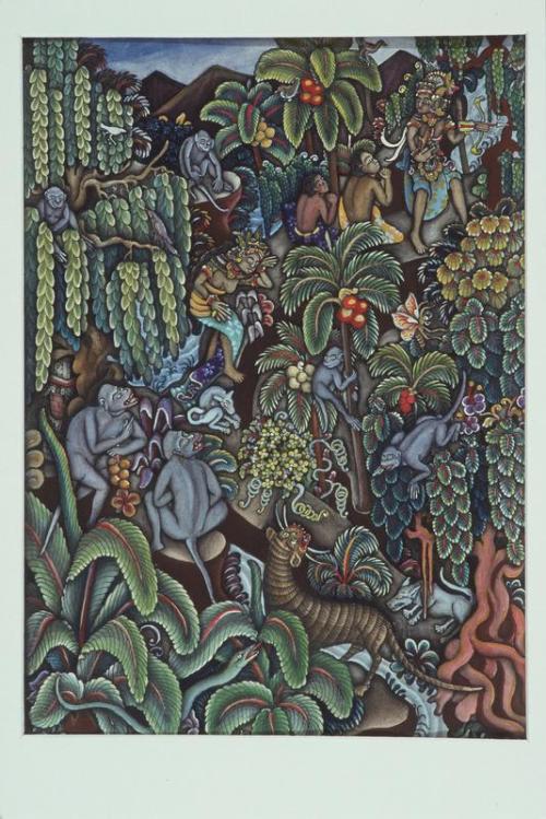 Untitled (Jungle Scene with Animals)