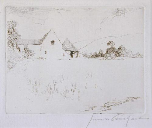 Skeoch Farm: menu illustration for Pen & Pencil Club Annual Dinner