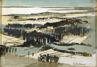 Untitled (Fields, Trees and Buildings)