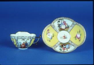 Cup & Saucer (Dresden copy of a Meissen work)