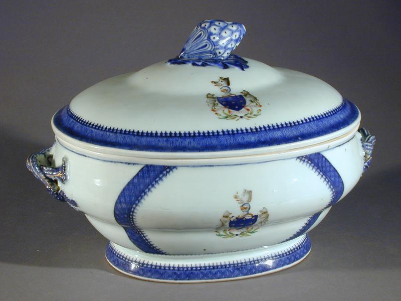 Lidded Tureen with Baillie Family Armorial Crest