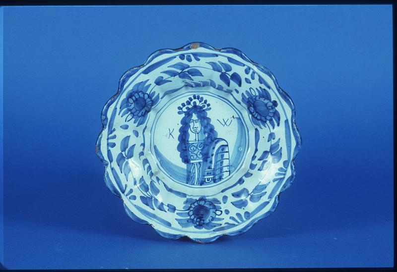 Dish with Portrait of King William of England (1699-1702)