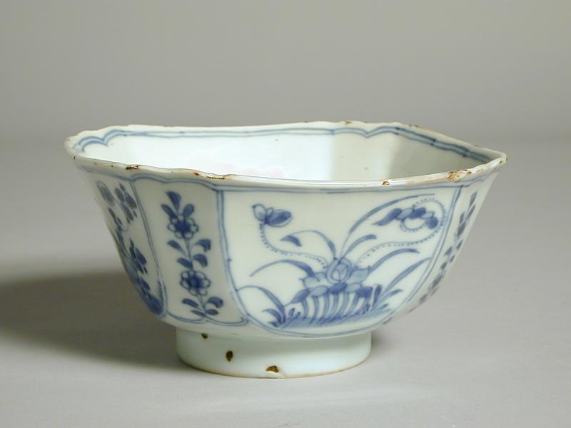 Blue and White  Deep Quatrefoil Bowl