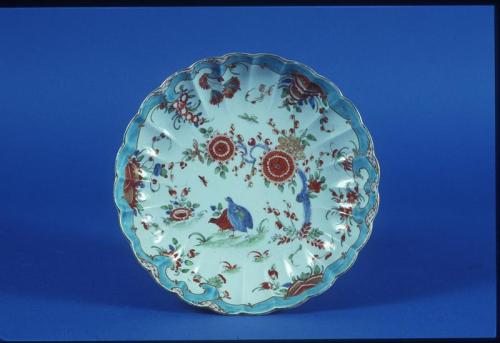 Worcester Dish with Quail and Partridge Motif