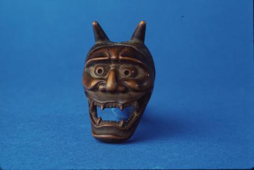 Netsuke in the shape of a Hannya, Female Demon Mask