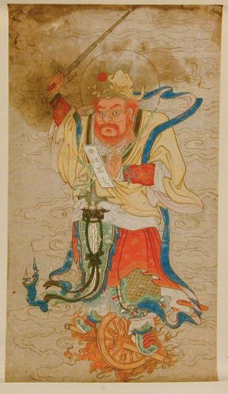 Warrior Riding Wheel of Fire