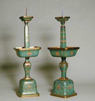 Cloisonne Pricket Candlestick