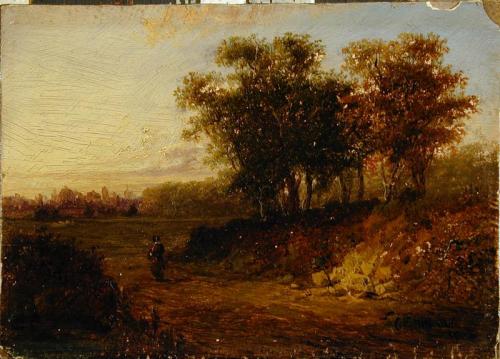 Landscape with figure