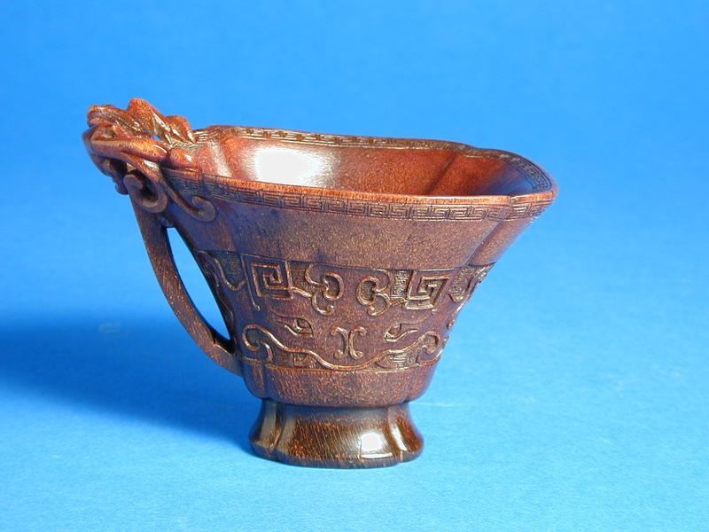 Rhinoceros Horn Libation Cup